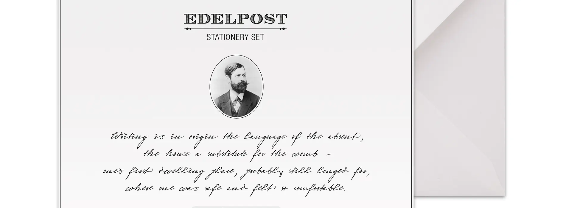 Stationery set with the portrait of Sigmund Freud