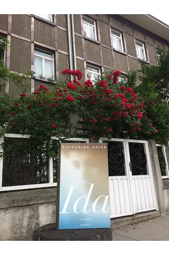 Book \"Ida\" in front of a house at Vegagasse, Döbling, Vienna