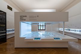 Interior shot of the Hofburg Info Center