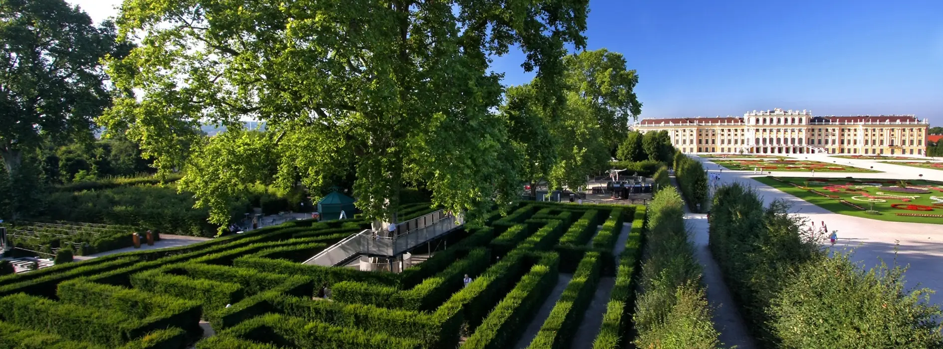 Maze with Schönbrunn Palace in the background