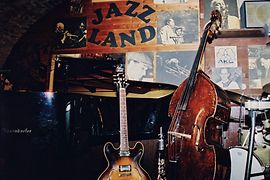 Stage of the jazz club Jazzland