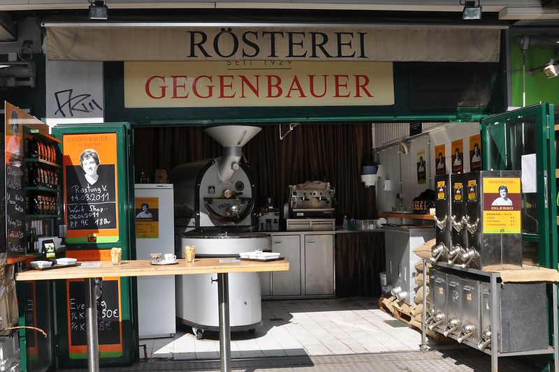 Tostadero de café en Naschmarkt
