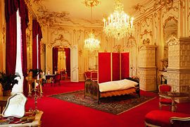 Empress Elisabeth’s living room and bedroom