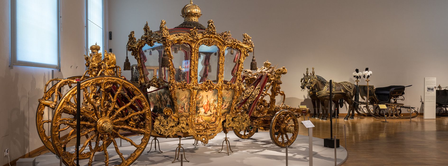 Golden imperial carriage