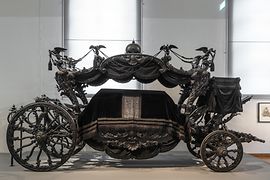 Schwarzer Leichenwagen von Kaiserin Elisabeth