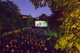 Open air cinema in Augarten