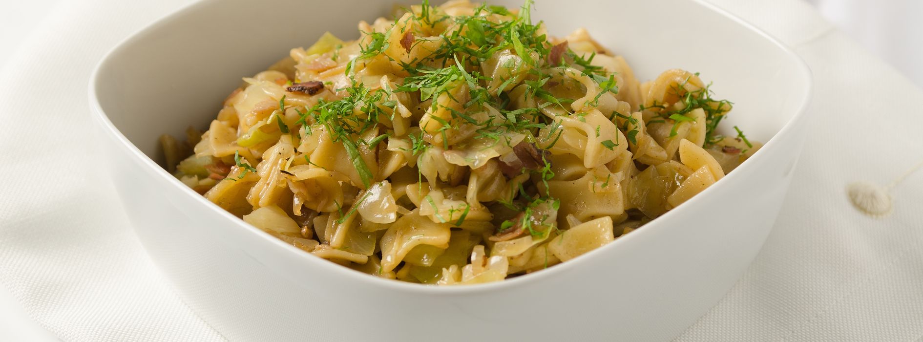 Krautfleckerl (cabbage and pasta)