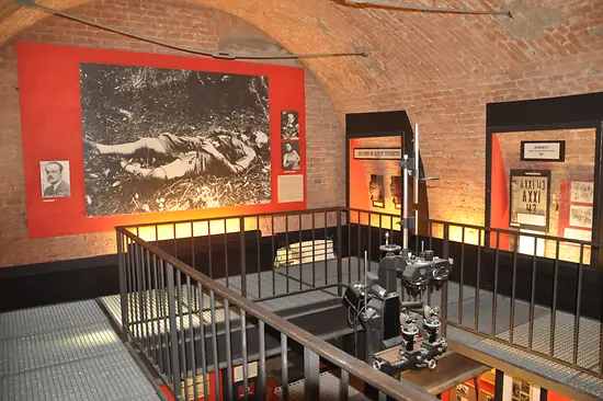 Interior shot of the Museum of Crime