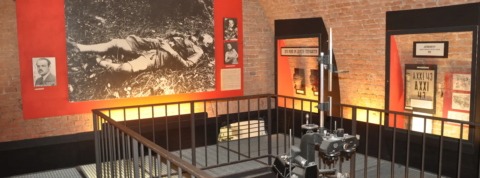 Interior shot of the Museum of Crime