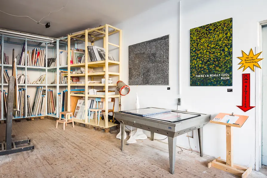 Gallery rooms of Kunst ab Hinterhof (which means art from the backyard)