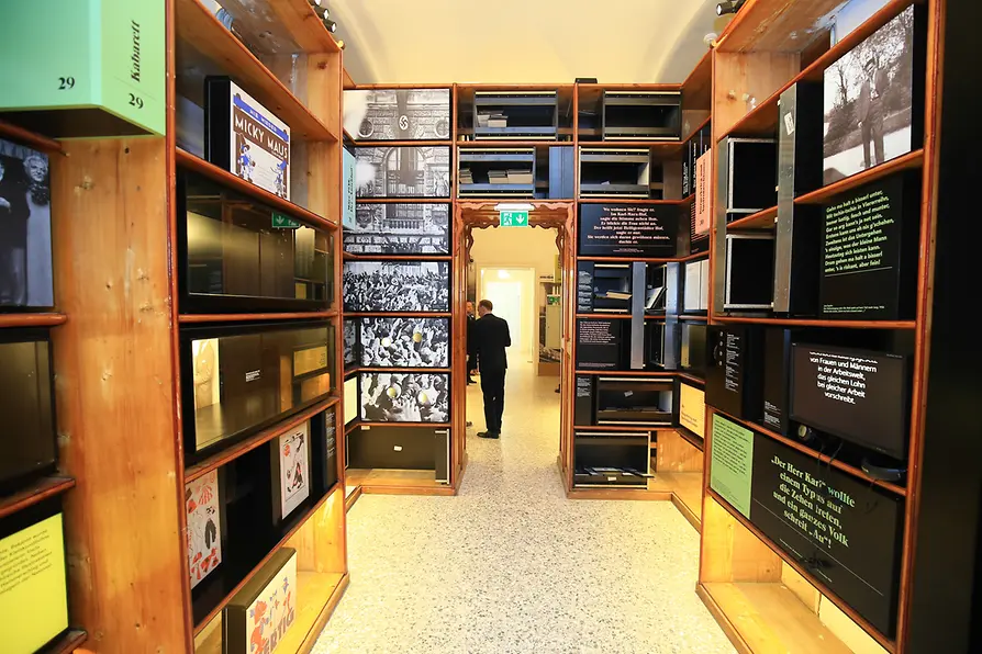 Interior shot of the Literature Museum 