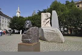 Monument against War and Facism by Alfred Hrdlicka 