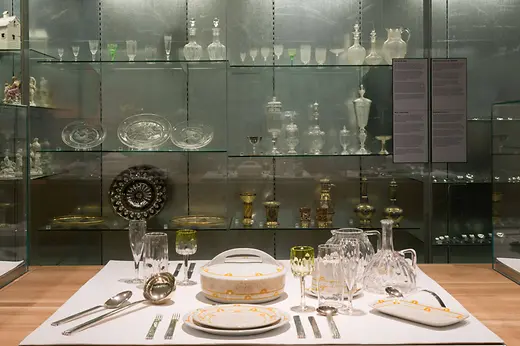 Dishes in the Food and Drink theme section at the Design Lab, MAK Austrian Museum of Applied Arts