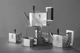Tea service by Josef Hoffmann in the MAK – Austrian Museum of Applied Arts/Contemporary Art