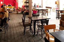Jardin du restaurant Mill