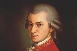 W. A. Mozart, painting by Barbara Krafft
