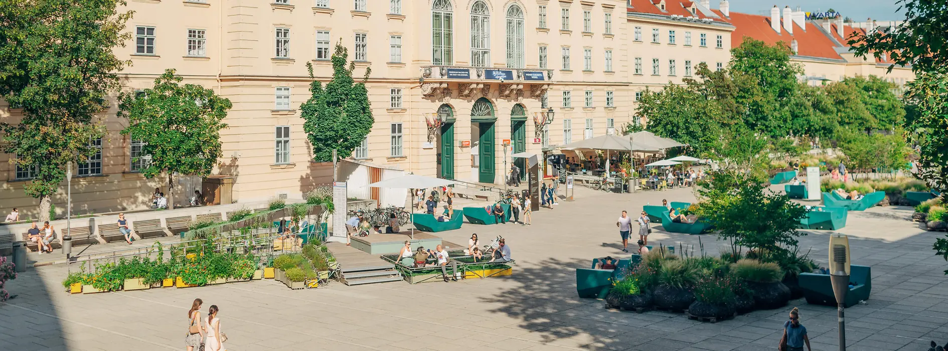 MuseumsQuartier, central courtyard 