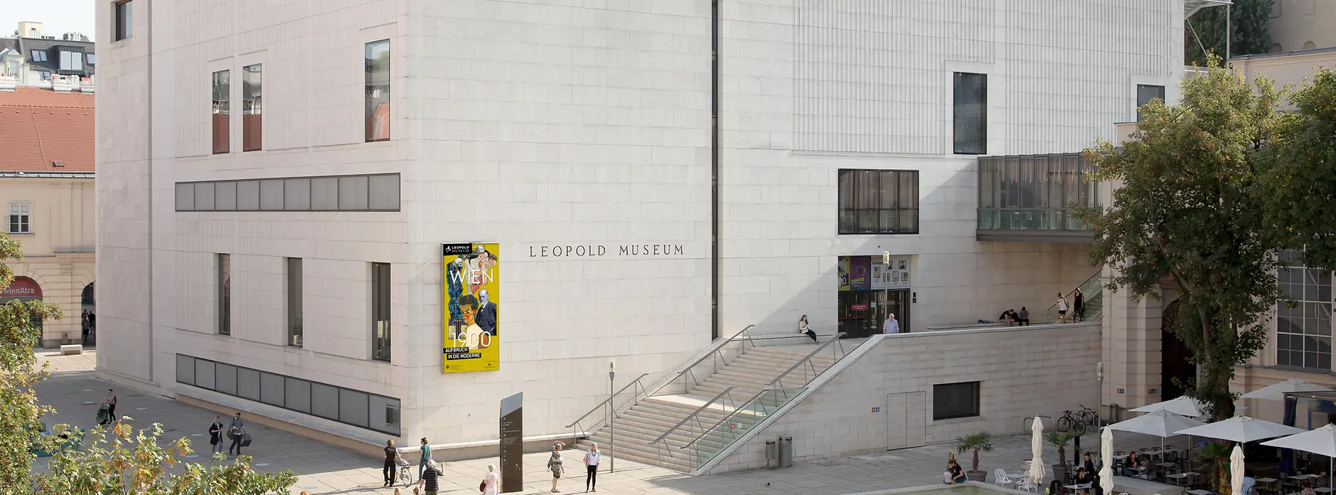 Museumsquartier, Museo Leopold, vista esterna