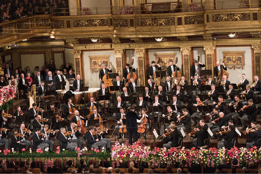 New Year's Concert by the Vienna Philharmonic in the Golden Hall of the Musikverein 