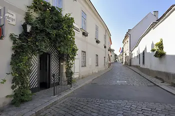Narrow lane with old houses