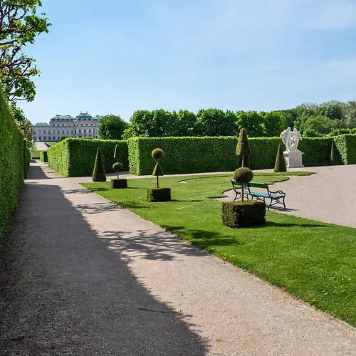 Upper Belvedere seen from the garden 