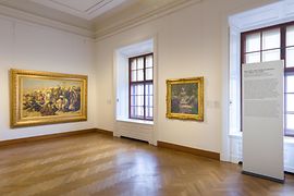 View inside the new Impressionism room in the Upper Belvedere 