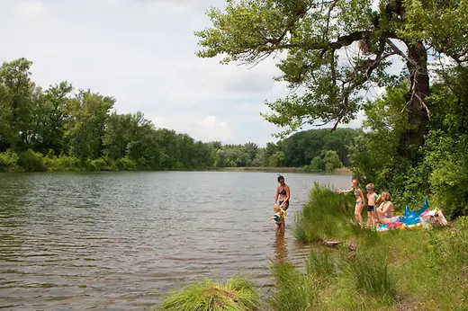 Schwimmen in der Panozzalacke 