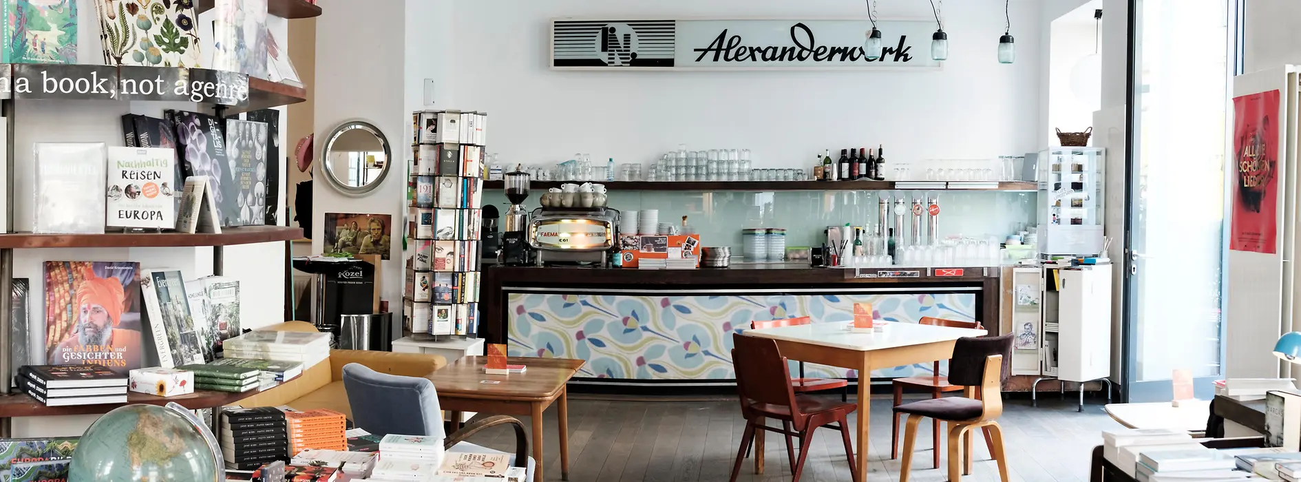 Café Phil, interior shot with guests 