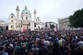 Popfest Wien, Karlsplatz, Karlskirche
