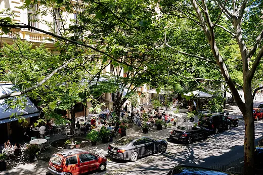 Terrasse dans la Praterstrasse