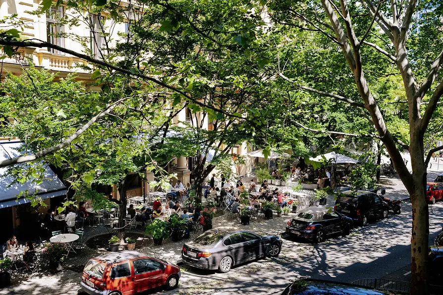 Terrasse dans la Praterstrasse