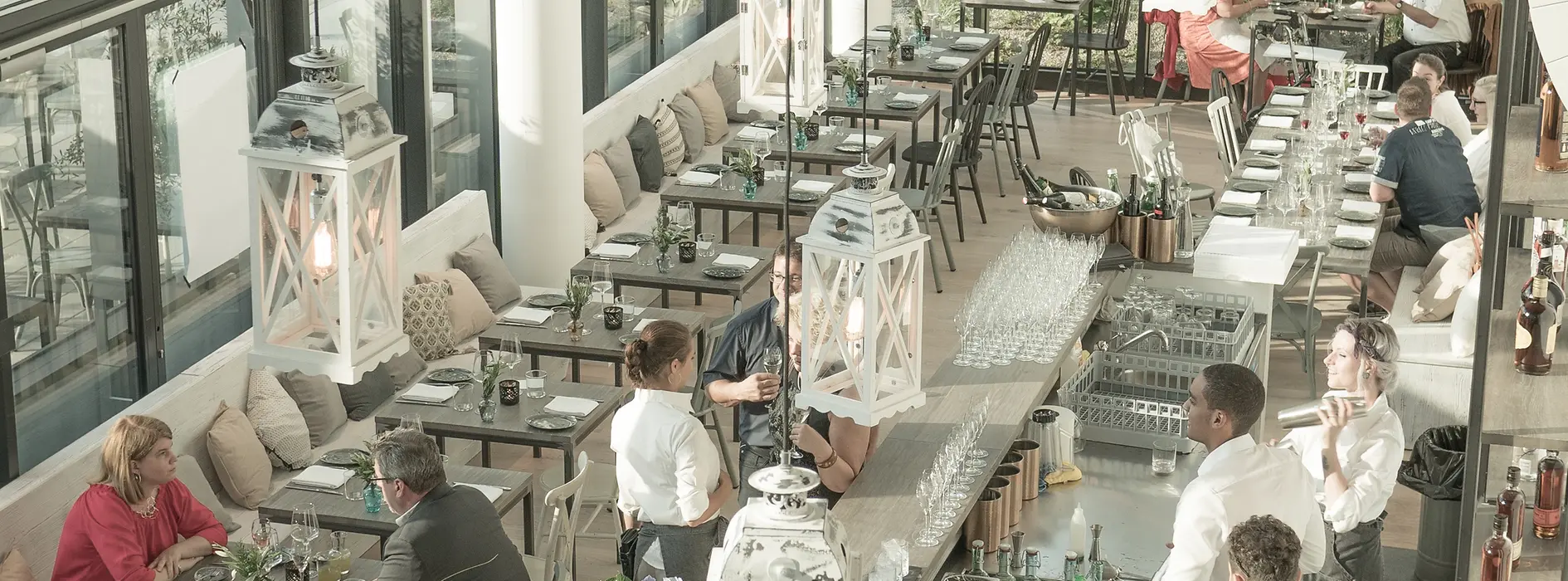 Restaurant Das Glashaus, interior