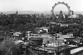 Historic photo of Vienna's Giant Ferris Wheel