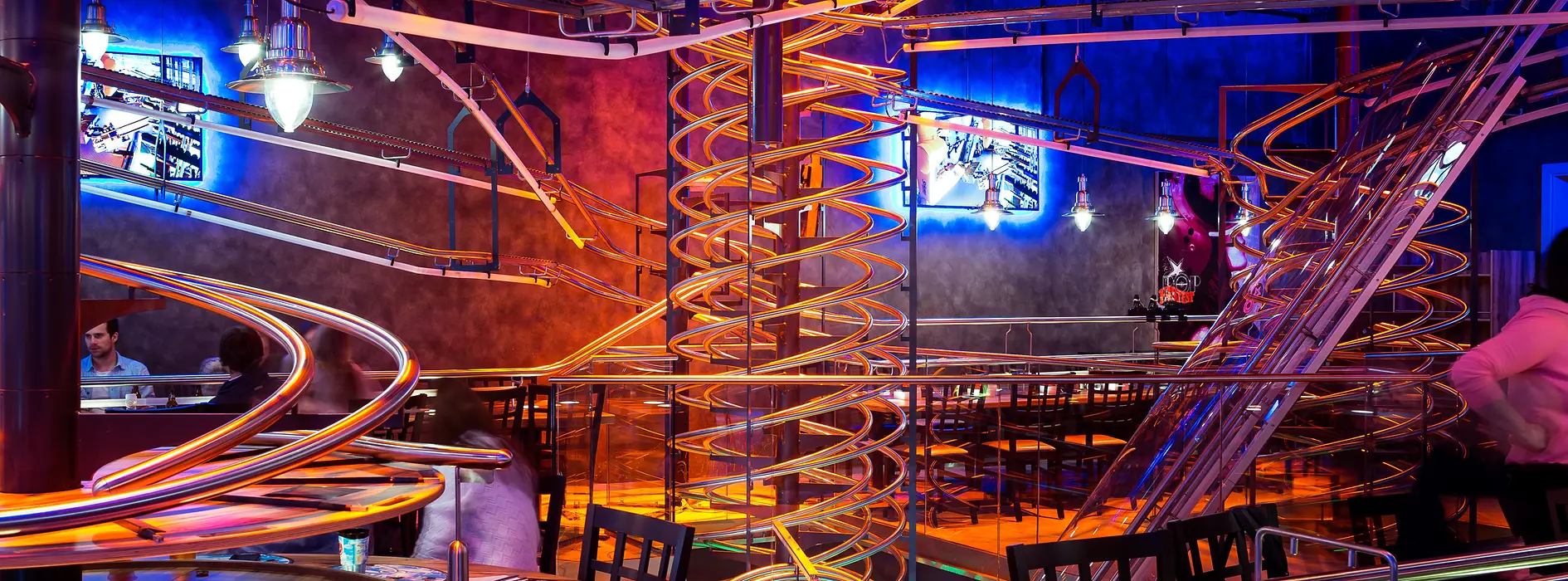 Rollercoasters in the Rollercoaster Restaurant Vienna