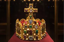 Camera del Tesoro imperiale Vienna, la corona del Sacro Romano Impero della Nazione tedesca