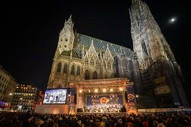St. Stephen's Cathedral and Stephansplatz on New Year's Eve