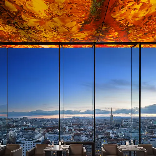 View over Vienna from the Hotel SO/ Vienna