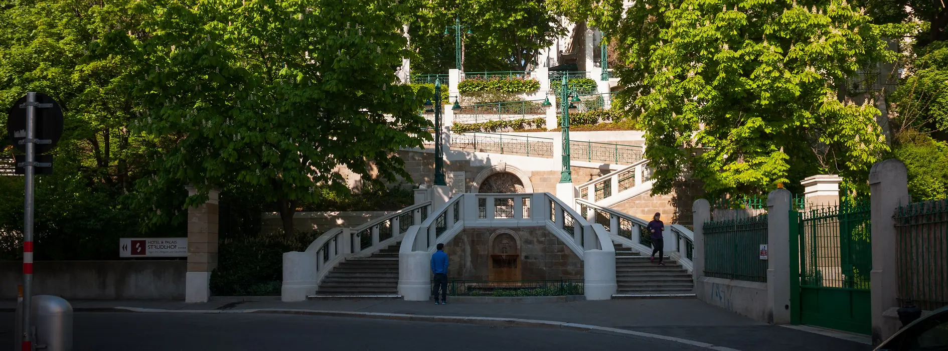 Strudlhofstiege (Strudlhof staircase) in the ninth district