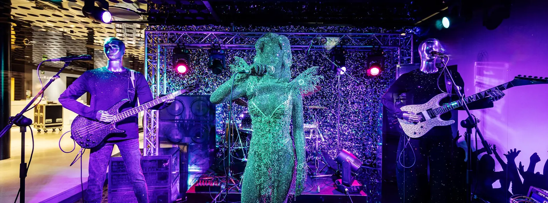 Glitzernde Swarovski-Installtion