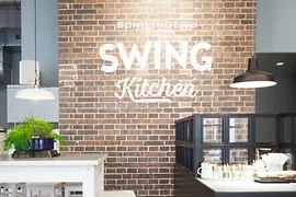Interno di Swing Kitchen