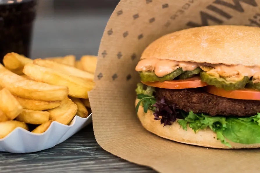 Veganer Burger