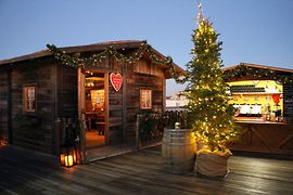 Christmas market on the roof of the Ritz-Carlton, Vienna