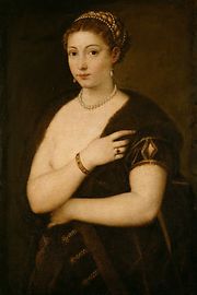 Mädchen im Pelz um 1535, Tiziano Vecellio, gen. Tizian 