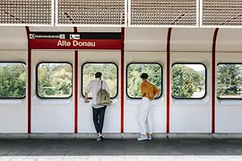 U-Bahn Station „Alte Donau“