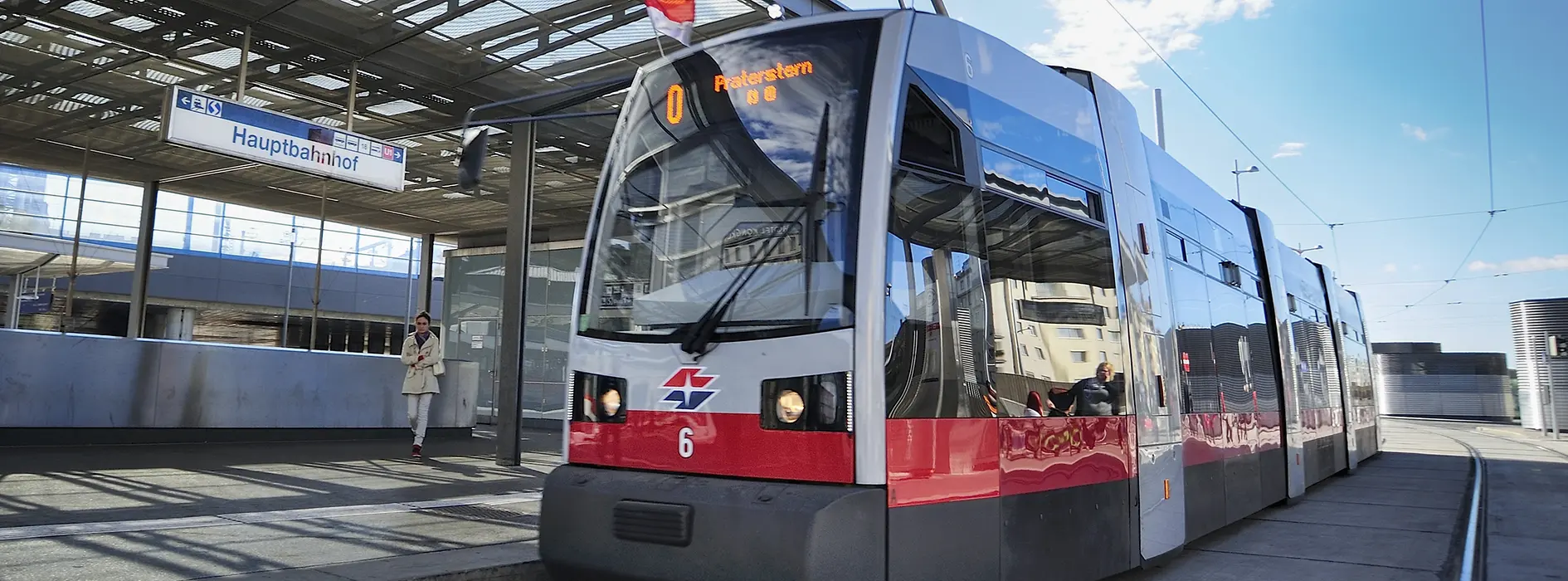 Modern tram 