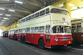 Autobús antiguo de dos pisos