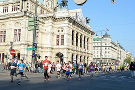 Carrera infantil en el Vienna City Marathon