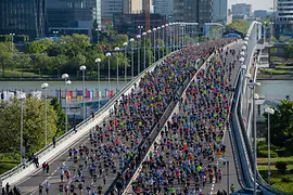 Start of the VCM over the Reichsbrücke
