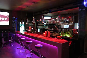 Interior shot of a bar