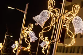 Weihnachten in Wien - Weihnachtsbeleuchtung in der Seestadt Aspern